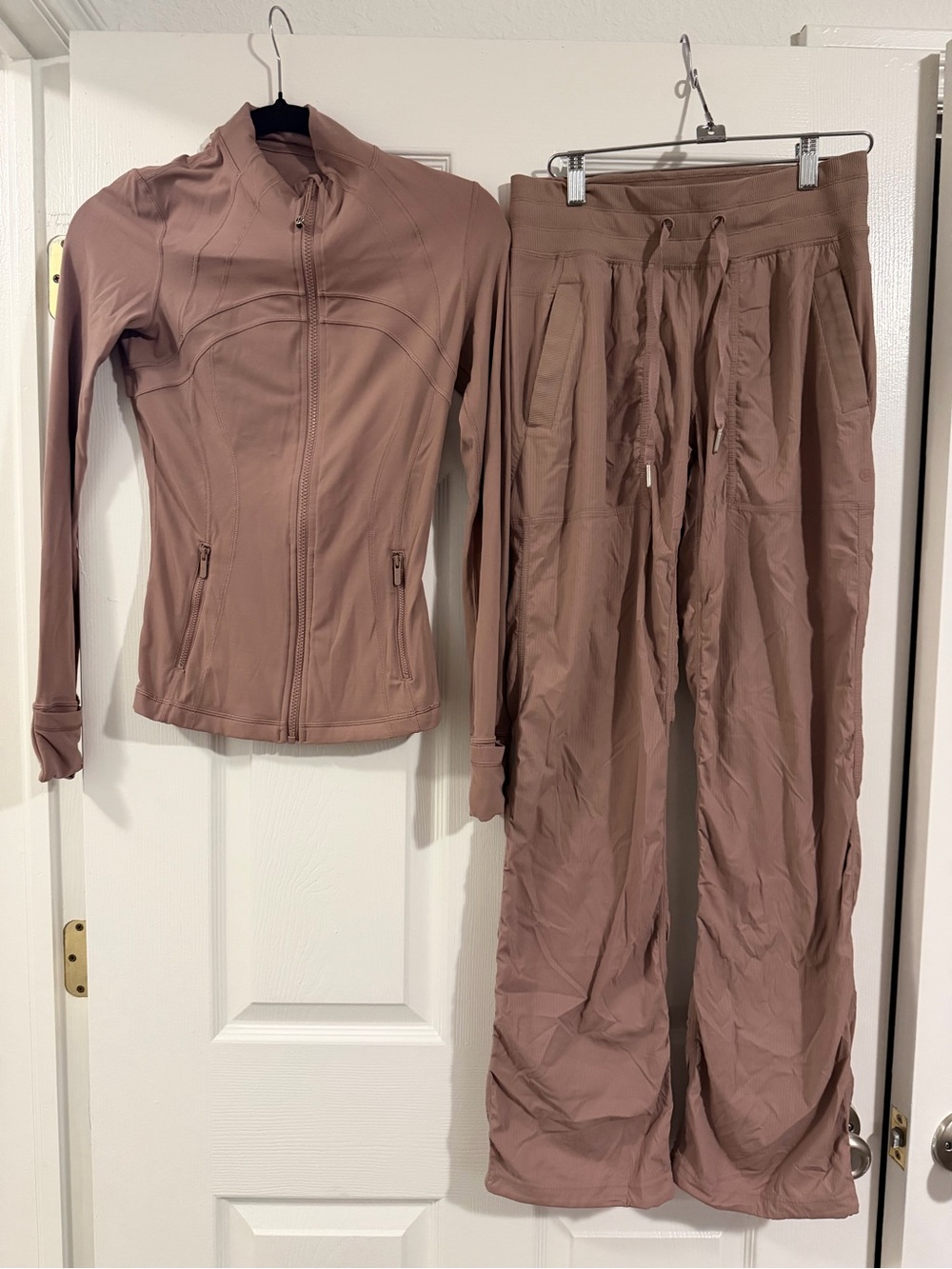 Women's Dusty Rose Dance Studio Pants & Define Jacket Nulu Set